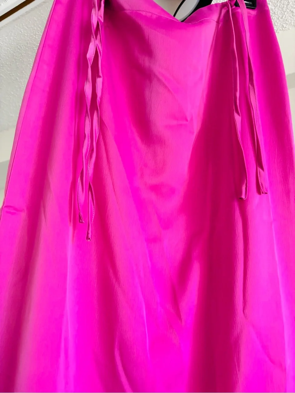 Free People Pink Rosetto Column Maxi Skirt Size 10 - Picture 5 of 10